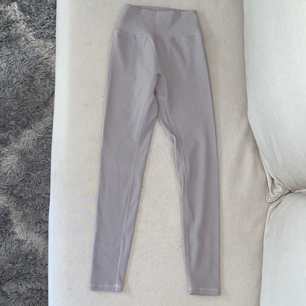 Buff Bunny ribbed leggings in Nude